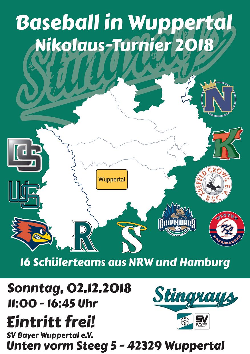 Wuppertal Stingrays Baseball Nikolausturnier 2018