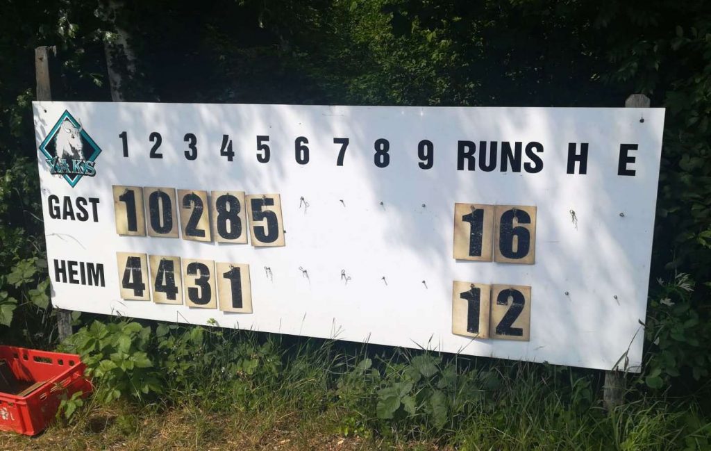 Stingrays at Yaks - Baseball - LLM - 16.06.2019
