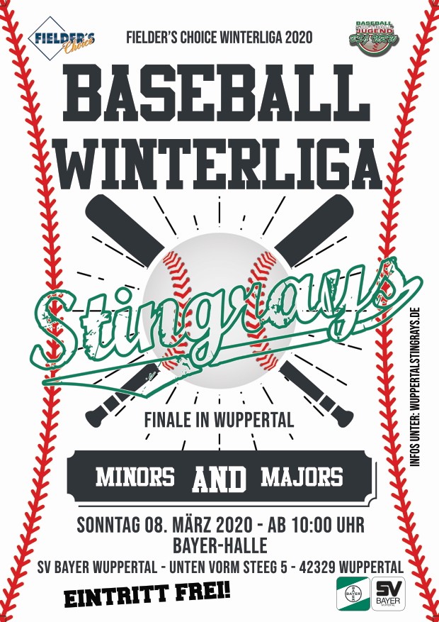 Finale der Fielders Choice Baseball Winterliga 2020 in Wuppertal